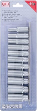 Set dvanaesterokutnih umetaka za utični ključ, duboki | 10 mm (3/8") | 8 - 19 mm | 11-dijelni - Slika 4