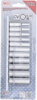 Set dvanaesterokutnih umetaka za utični ključ, duboki | 6,3 mm (1/4") | 4 - 13 mm | 11-dijelni - Slika 4
