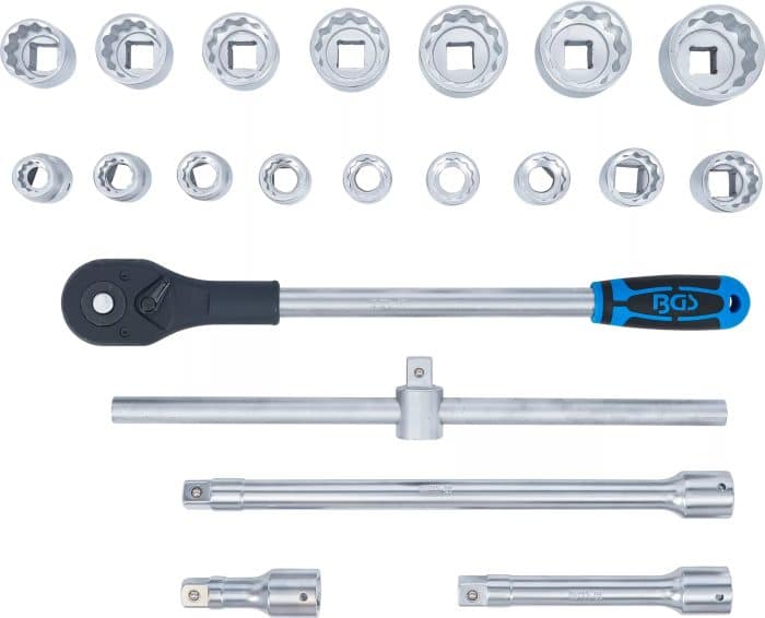 Set dvanaesterokutnih utičnih ključeva | pogon 20 mm (3/4") | 21-dijelni - Slika 6