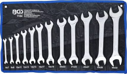 Set dvostrukih viličastih ključeva | 6 x 7 - 30 x 32 mm | 12-dijelni