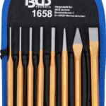 Set gurača rascjepki | 150 mm | uklj. dlijeto + točkalo | 8-dijelni