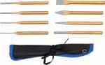 Set gurača rascjepki | 150 mm | uklj. dlijeto + točkalo | 8-dijelni - Slika 4