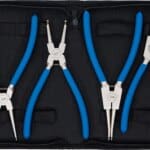 Set kliješta za uskočnik | 225 mm | 4-dijelni