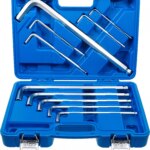 Set kutnih steznih ključeva | "Max" | unutarnji šesterokut 3 - 17 mm | 10-dijelni