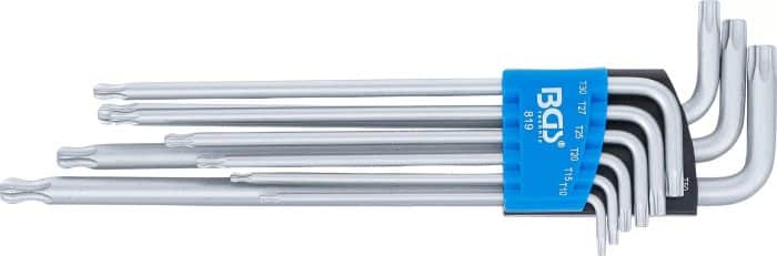 Set-kutnih-steznih-kljuceva-ekstra-dugi-T-profil-za-Torx-s-kuglastom-glavom-T10-T50-9-dijelni-2 Set kutnih steznih ključeva | ekstra dugi | T-profil (za Torx) s kuglastom glavom T10 - T50 | 9-dijelni - Slika 3