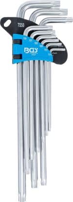 Set kutnih steznih ključeva | ekstra dugi | TS-profil (za Torx Plus) TS10 - TS50 | 9-dijelni - Slika 2