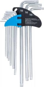 Set kutnih steznih ključeva | ekstra dugi | TS-profil (za Torx Plus) TS10 - TS50 | 9-dijelni - Slika 3
