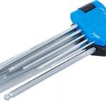 Set kutnih steznih ključeva | inčni | unutarnji šesterokut / unutarnji šesterokut s kuglastom glavom 1/16 - 3/8" | 9-dijelni