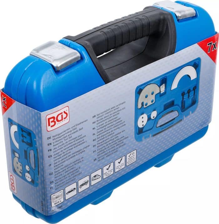 Set montažnih alata za klinasto rebrasti i elastični remen | 7-dijelni - Slika 6