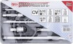 Set nagibnih produžetaka | 6,3 mm (1/4), 10 mm (3/8), 12,5 mm (1/2) | 9-dijelni - Slika 2