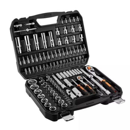 Set nasadnih ključeva s račnom 1/2" i 1/4" 110 kom NEO 10-066