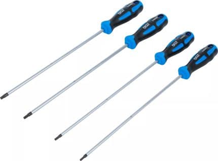 Set odvijača | ekstra dugi | T-profil (za Torx) | T15 - T30 | 4-dijelni