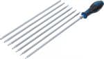 Set odvijača s izmjenjivim oštricama | T-profil (za Torx) / TS-profil (za Torx Plus) | 8-dijelni