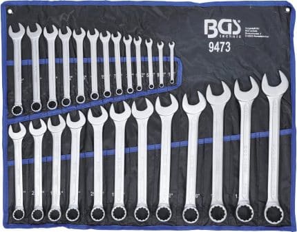 Set okasto-viličastih ključeva | inčni | 1/4" - 1.1/4" | 25-dijelni