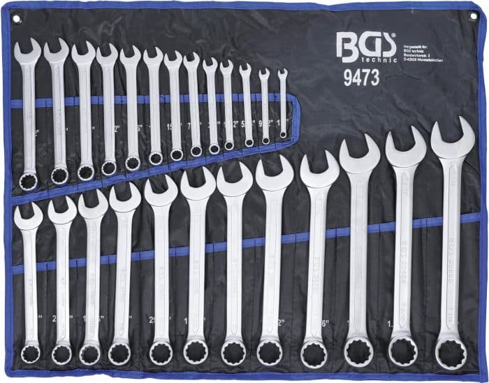 Set okasto-viličastih ključeva | inčni | 1/4" - 1.1/4" | 25-dijelni Set okasto-viličastih ključeva | inčni | 1/4" - 1.1/4" | 25-dijelni