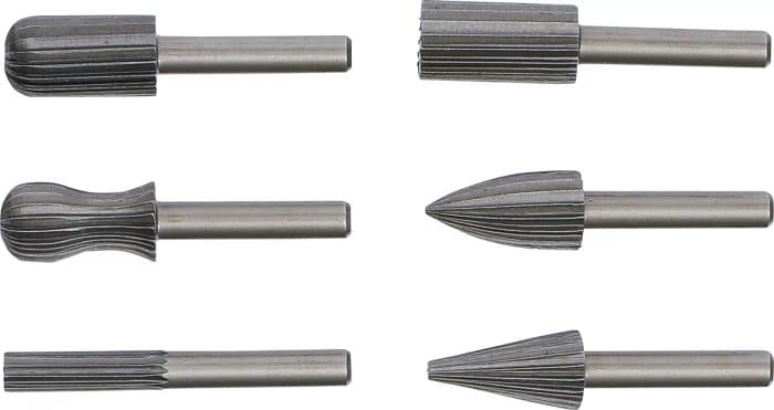 Set okretnih glodala | 6-dijelni - Slika 2