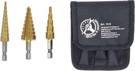 Set postupnih HSS svrdala | 3 - 20 mm | 3-dijelni