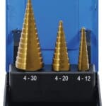 Set postupnih svrdla | titan-nitriran | Ø 4 - 30 mm | 3-dijelni