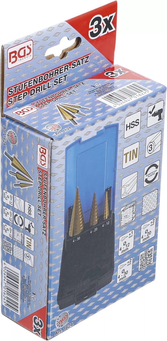 Set postupnih svrdla | titan-nitriran | Ø 4 - 30 mm | 3-dijelni - Slika 6