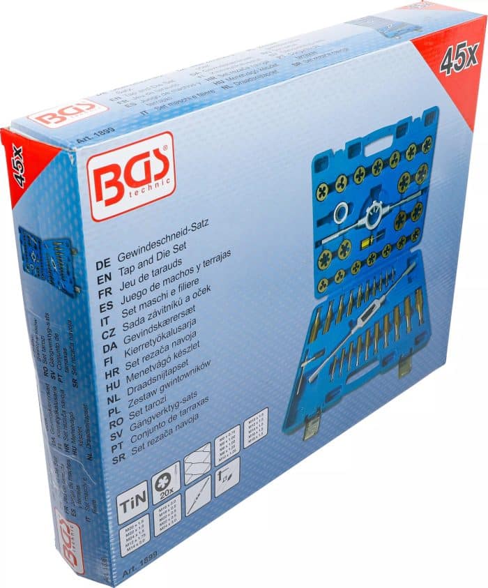 Set rezača navoja | s titan-nitridnom prevlakom | M6 - M24 | 45-dijelni - Slika 6