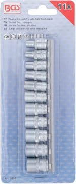 Set šesterokutnih umetaka za utični ključ | 6,3 mm (1/4") | inčni | 11-dijelni - Slika 4