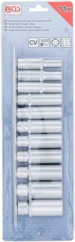 Set šesterokutnih umetaka za utični ključ, duboki | 10 mm (3/8") | 8 - 19 mm | 11-dijelni - Slika 4