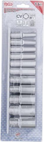 Set šesterokutnih umetaka za utični ključ, duboki | 10 mm (3/8") | inčni | 11-dijelni - Slika 4