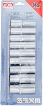 Set šesterokutnih umetaka za utični ključ, duboki | 12,5 mm (1/2") | 10 - 24 mm | 9-dijelni - Slika 4