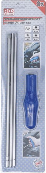 Set specijalnih odvijača | T-profil (za Torx) / unutarnji šesterokut | 4-dijelni - Slika 3