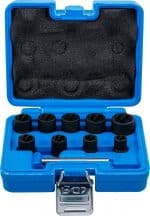 Set spiralnih umetaka za utični ključ / izvijač za vijke | 10 mm (3/8") | 10 - 19 mm | 10-dijelni