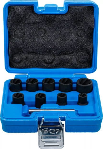 Set spiralnih umetaka za utični ključ / izvijač za vijke | 10 mm (3/8") | 10 - 19 mm | 10-dijelni