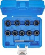Set spiralnih umetaka za utični ključ / izvijač za vijke | 12,5 mm (1/2") | 10 - 19 mm | 10-dijelni - Slika 4