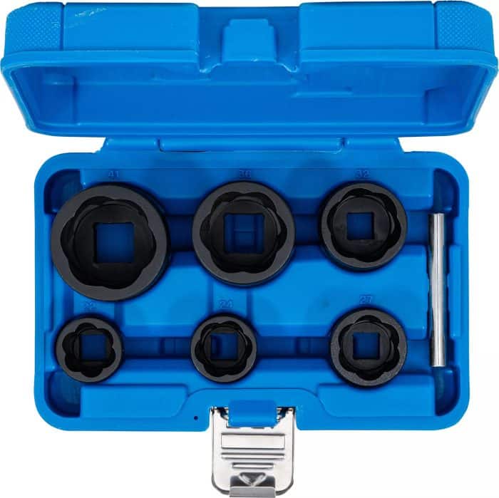 Set spiralnih umetaka za utični ključ / izvijač za vijke | 12,5 mm (1/2") + 20 mm (3/4") | 22 - 41 mm | 6-dijelni - Slika 4