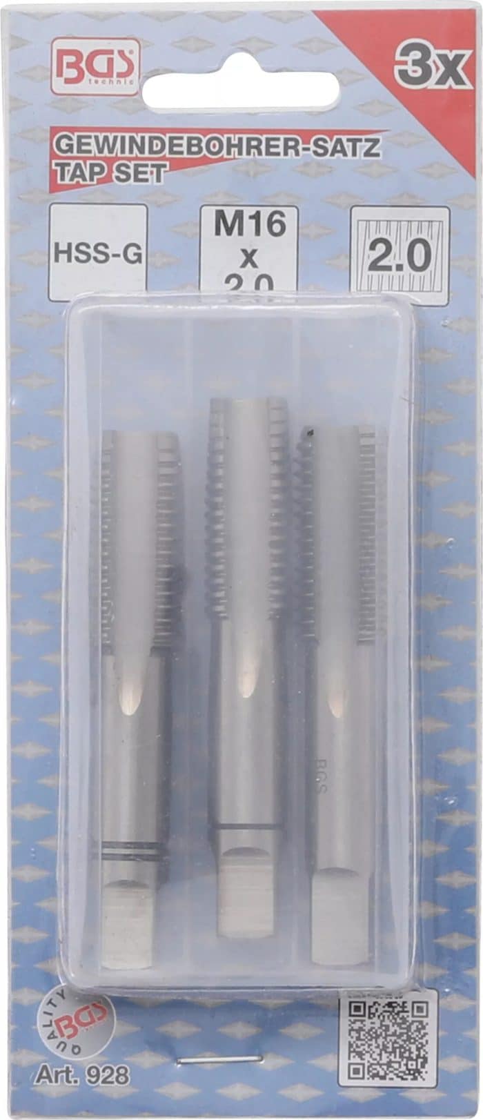 Set svrdala za navoje | Predurezivanje i urezivanje i dovršavanje | HSS-G | M16 x 2,0 | 3-dijelni - Slika 4