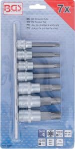 Set umetaka bitova | 10 mm (3/8") / 12,5 mm (1/2") | klinasti profil (za RIBE) M6 - M14 | 7-dijelni - Slika 3