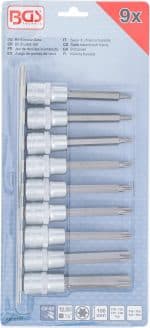 Set umetaka bitova | 12,5 mm (1/2") | T-profil (za Torx) | 9-dijelni - Slika 3