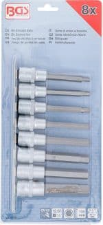 Set umetaka bitova | 12,5 mm (1/2") | unutarnji šesterokut 5 - 13 mm | 8-dijelni - Slika 3