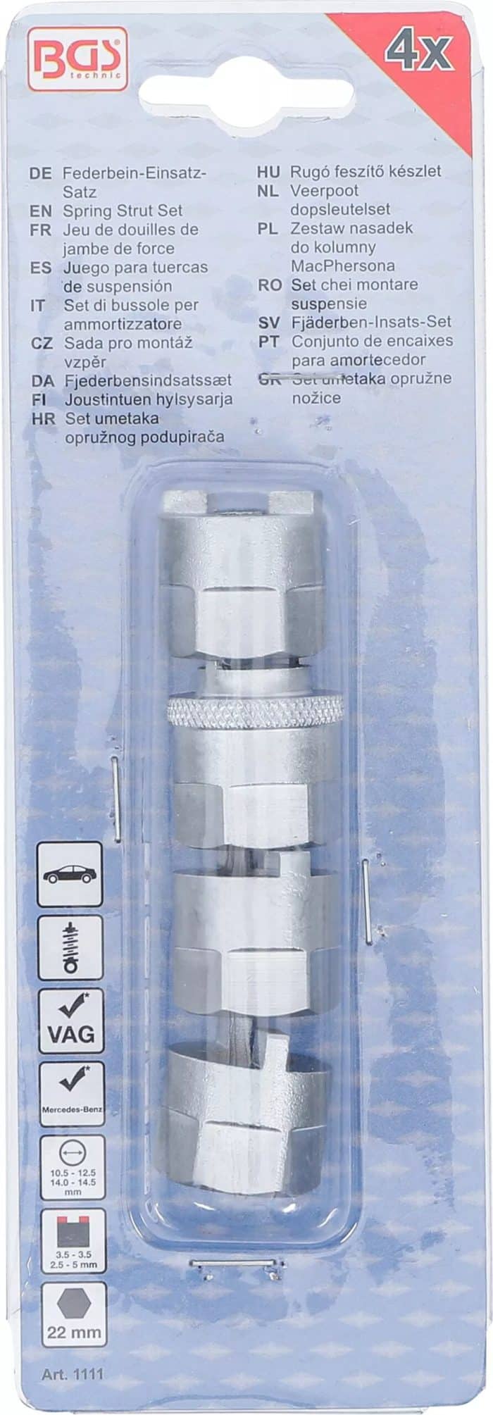 Set umetaka opružnog podupirača | 4-dijelni - Slika 4