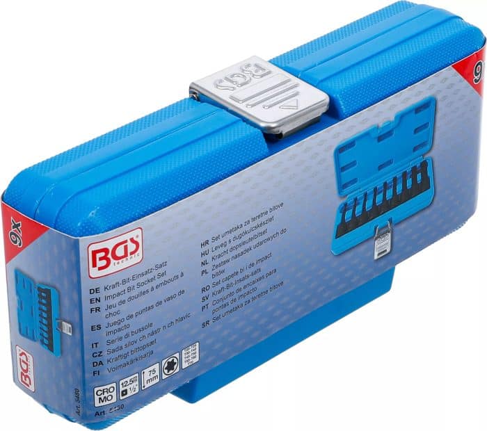 Set umetaka za teretne bitove | 12,5 mm (1/2") | T-profil (za Torx) T20 - T70 | 9-dijelni - Slika 6