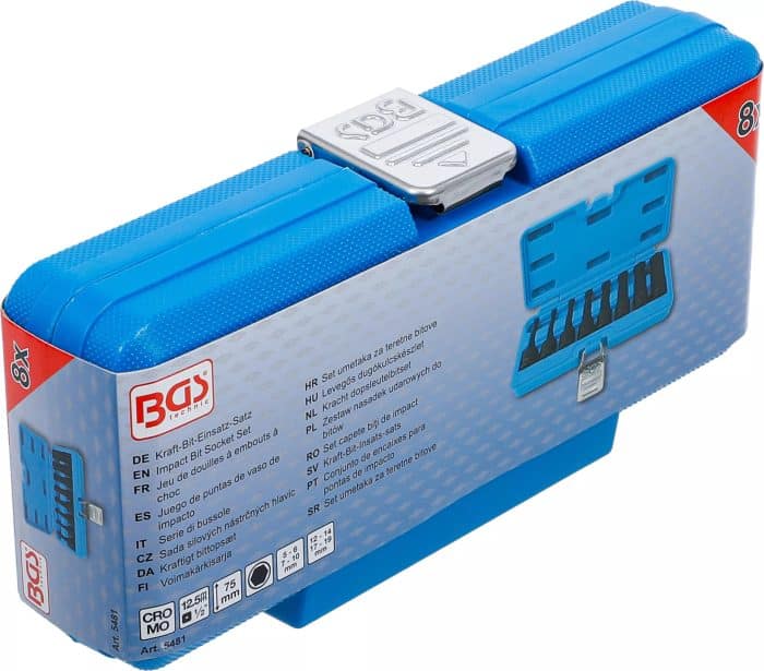 Set umetaka za teretne bitove | 12,5 mm (1/2") | unutarnji šesterokut | 5 - 19 mm | 8-dijelni - Slika 6