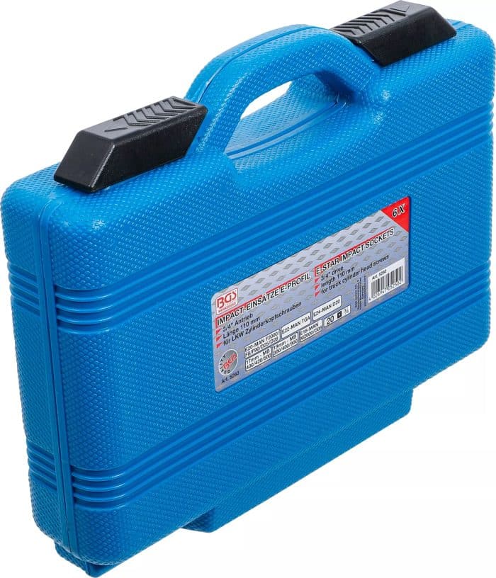 Set umetaka za teretni utični ključ E-profila, dvanaesterokutni | 20 mm (3/4") | 6-dijelni - Slika 5