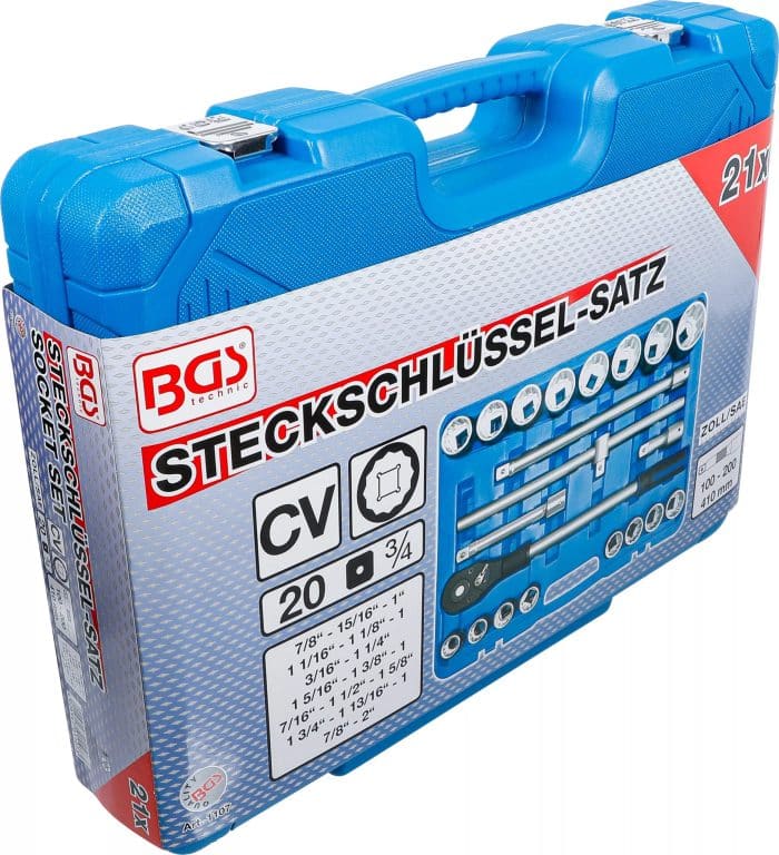 Set utičnih ključeva | pogon 20 mm (3/4") | inčni | 21-dijelni - Slika 6