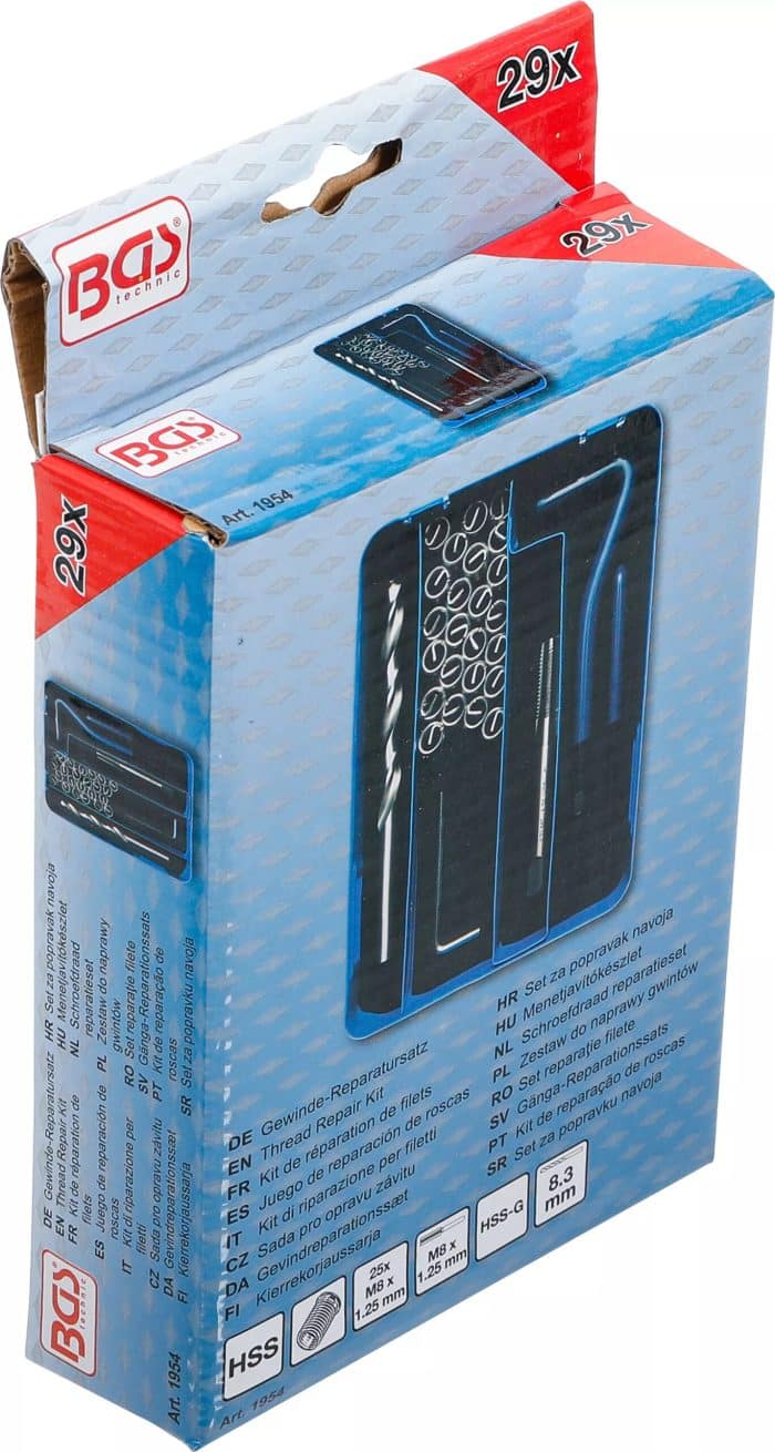 Set za popravak navoja | M8 x 1,25 | 29-dijelni - Slika 6