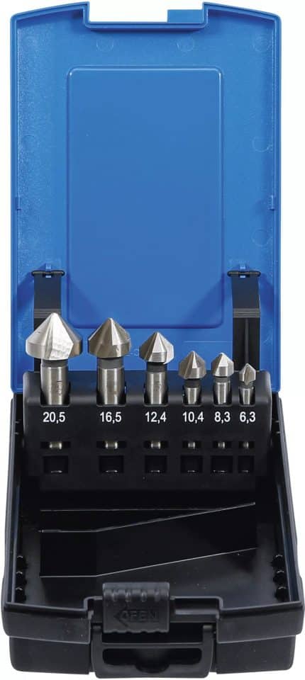 Set zašiljenih konusnih svrdla | HSS | DIN 335 Form C | 6-dijelni