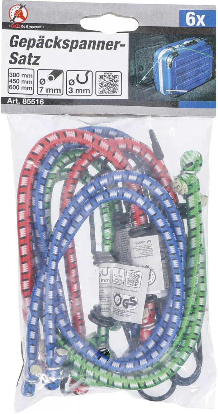 Set zatezača prtljažnika | 300 / 450 / 600 mm | 6-dijelni - Slika 4