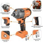 NEO Udarni odvrtač 850 Nm E+ 18V Brushless 04-608 - Slika 7