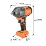 NEO Udarni odvrtač 850 Nm E+ 18V Brushless 04-608 - Slika 9