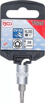 Umetak za bit | 6,3 mm (1/4") | TS-profil (za Torx Plus) s provrtom TS20 - Slika 2
