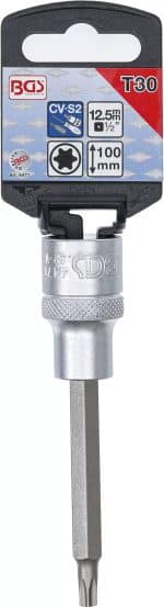 Umetak za bit | duljina 100 mm | 12,5 mm (1/2") | T-profil (za Torx) T30 - Slika 2