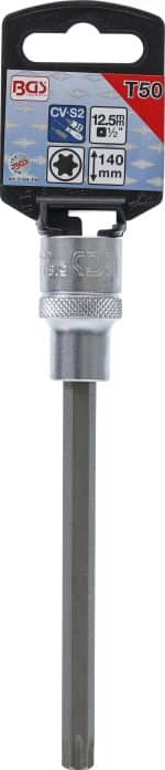 Umetak za bit | duljina 140 mm | 12,5 mm (1/2") | T-profil (za Torx) T50 - Slika 2